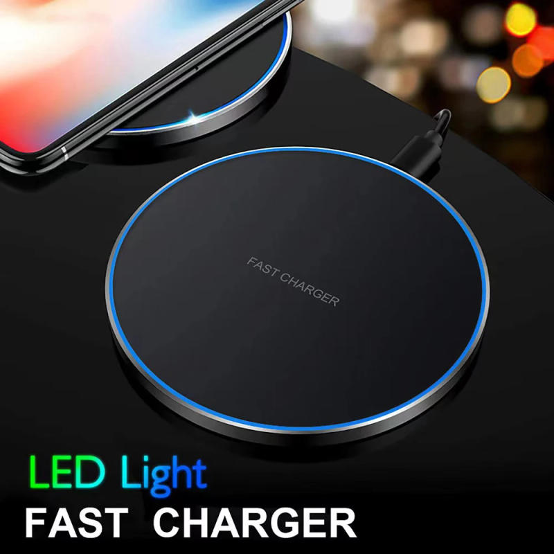 Description Picture 3 of item15W Qi Wireless Charger Pad Fast Wireless Charging for iPhone Samsung Xiaomi Phone Induction chargers