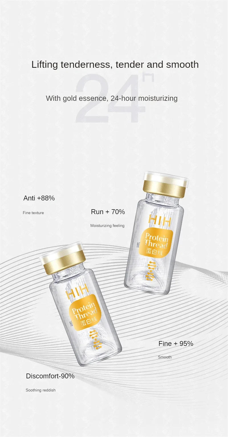 Description Picture 3 of item1/3/5PCS Instant Lift Collagen Protein Thread Set Face Filler Absorbable Thread Firming Silk Fibroin Line Carving Anti-aging