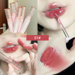 Cappuvini Bubble Lip Gloss Mirror Water Liquid Lipstick Moisturizing Lipgloss Long Lasting Sexy Lip Tint Makeup Korean Cosmetics