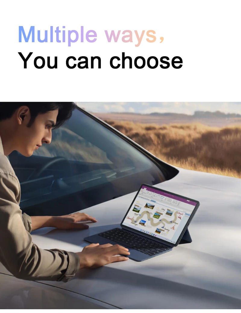 Description Picture 4 of itemHUAWEI MateBook E Go 12.35 Inch WiFi/LTE 8GB/16GB 256/512GB/1T Snapdragon 8cx Touchscreen 120Hz Laptop Tablet 2-in-1WithKeyboard