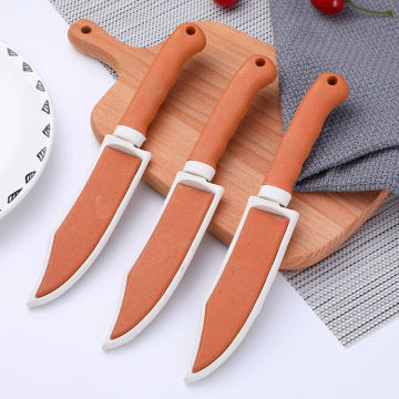 Stainless Steel Fruit Knife Kitchen Knife Fruit Peeling Outdoor Small Knife Househould Fruits Vegetables Knives with Knife Cover