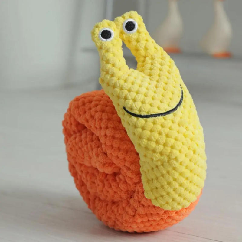 Description Picture 2 of itemDog Puzzle Toy Puppy Foraging Molar Toy Pet Products Soft Touch IQ Training Plush Frog Snake Snail Shape