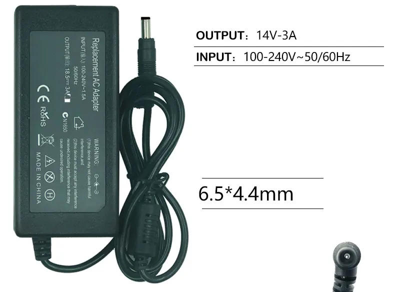 Description Picture 3 of itemNew 14V 3A 42W 6.5mm*4.4mm LED Adapter Charger For Samsung LCD Desktop Computer Display Power Adapter
