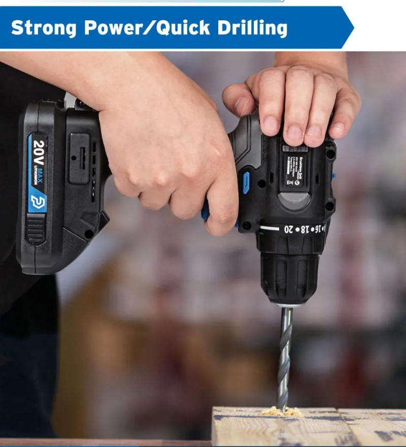 Description Picture 3 of itemBrushless Electric Drill 20V 45NM Cordless Drill Mini Driver Electric Power Tools Repair Screwdriver 5pcs Bit by PROSTORMER