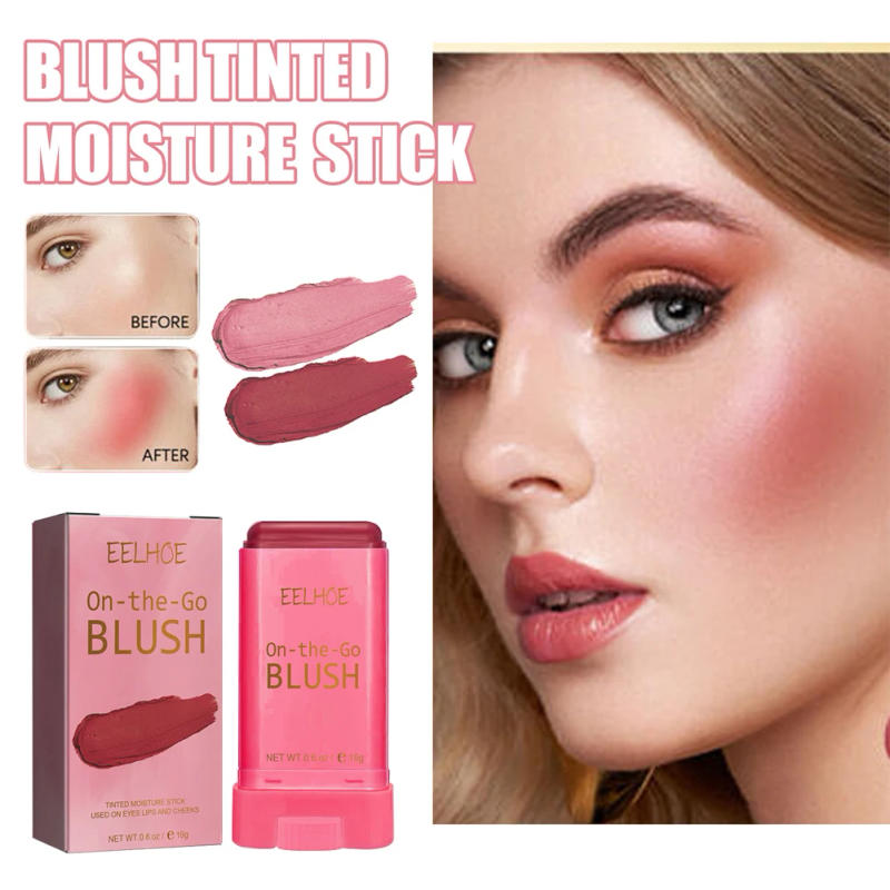 Description Picture 6 of itemFace Cream Blush Long-Lasting 19g Face Blusher Stick Natural-Looking Multifunctional Easy Use Moisturizing for Women Skin Care