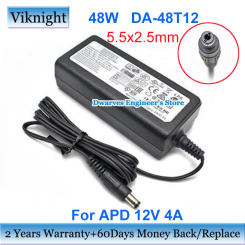 Genuine DA-48T12 Adapter Charger For APD 12V 4A 5.5x2.1mm Power Supply 48W