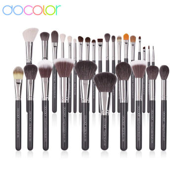 Docolor Makeup Brushes Set 29pcs Professional Natural Goat Hair Foundation Powder Eyeshadow Blushes Cosmetic Brushes With Bag