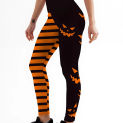 Autumn Fashion Pumpkin Head Leggings Adult Lady Trousers Halloween Carnival Party Pants Fitness Sportswear Bottom for Women