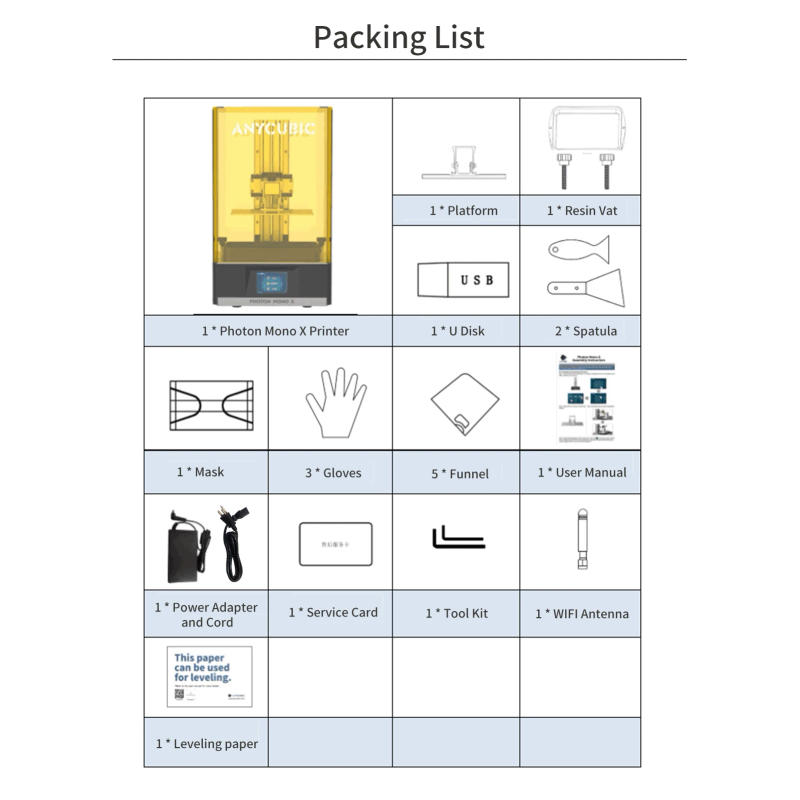 Description Picture 4 of itemNew Anycubic Photon Mono X 3D Printer 8.9''4K Monochrome LCD Large Print Size Support APP Remote Control SLA impresora 3d