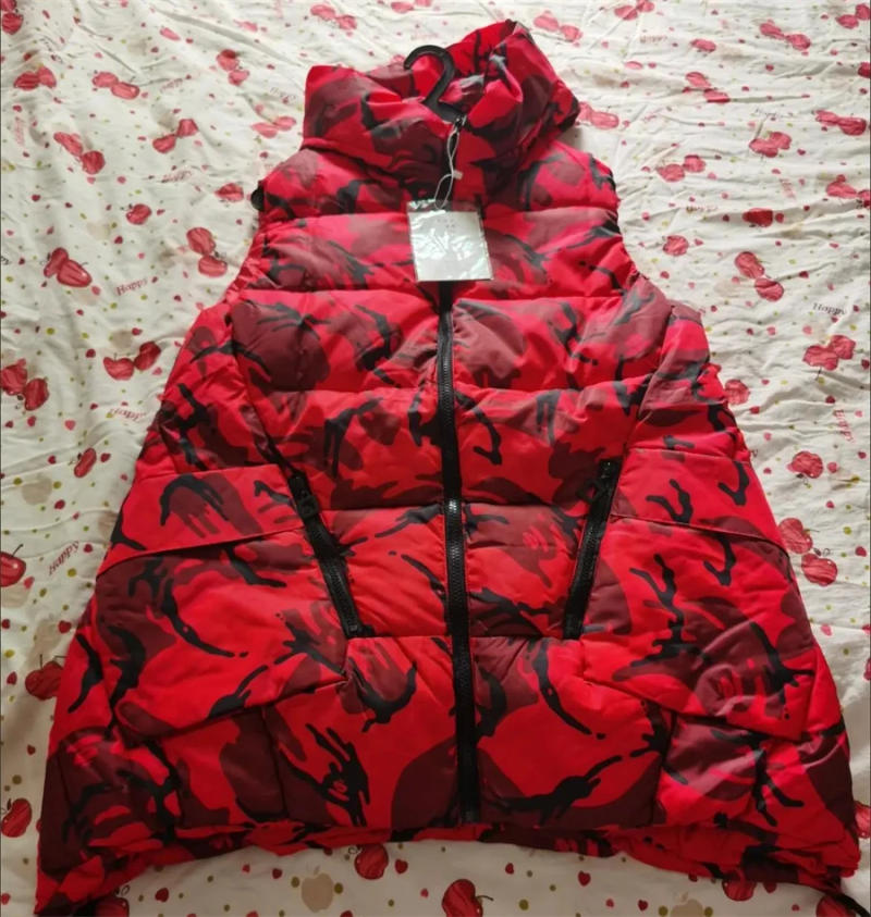 Description Picture 3 of itemOversized 5xl Sleeveless Thicken Warm Hooded Cotton Padded Vest Winter Streetwear Loose Mid Length Coat Women New Puffy Jackets