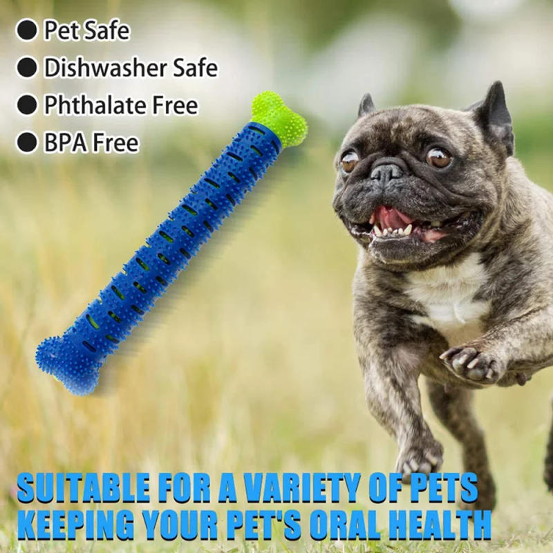 Description Picture 4 of item1PC Dog Molar Stick Dog Tooth Cleaning Massager Interactive Bite Resistant Pet Supplies