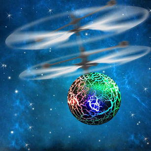 Funny LED Lighting Obstacle Sensor Flying Ball Drone Helicopter Toy