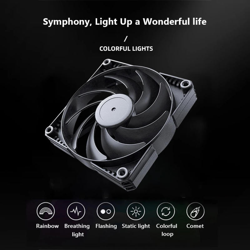 Description Picture 3 of item3/2/1pcs PHANTEKS 4-Pin PWM PC Case Cooling Fan Hydraulic Bearing Radiator CPU Cooler Fan for Computer Case Radiator CPU Cooler