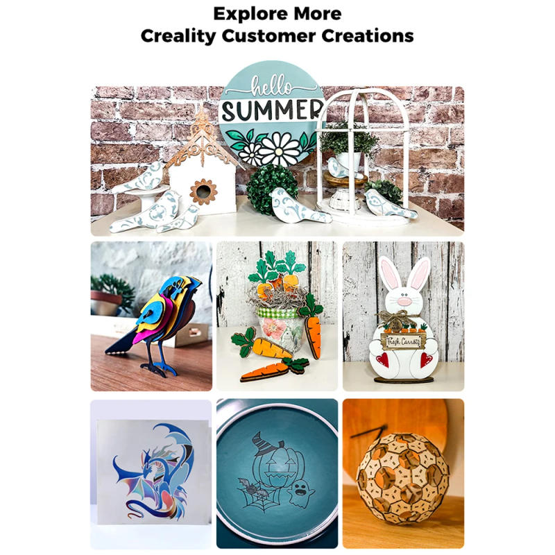 Description Picture 6 of itemCreality Falcon Pro 10W Laser Engraver High Speed Compresed Spot 0.06mm High Precision DIY Engraving and Cutting Machine