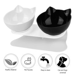 Pet Supplies Pet Food Water Feeder Protection Cervical Non-slip Durable Double Bowls Cat Bowl Dog Bowl