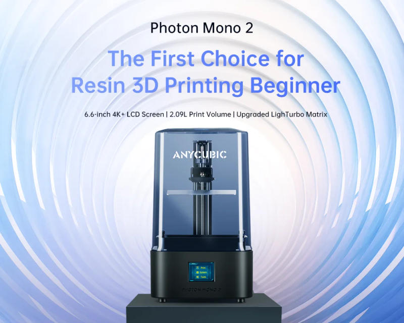 Description Picture 2 of itemANYCUBIC Photon Mono 2 LCD UV Resin 3D Printer High-Speed Printing 6.6'' 4K +Monochrome Screen 165*143*89mm Printing Size