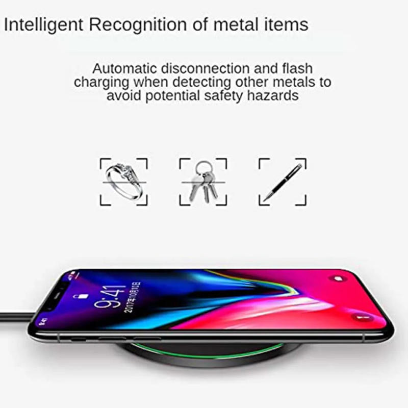 Description Picture 5 of item100W Wireless Charger Pad for iPhone 14 13 12 11 Pro Max X Samsung Xiaomi Phone Qi Chargers Induction Fast Charging Dock Station
