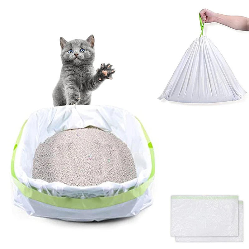 Description Picture 2 of itemCat Litter Bag Cat Toilet Sanitary Garbage Bag Scoop-Free Pickup Bag Pet Professional Practical Cleaning Supplies