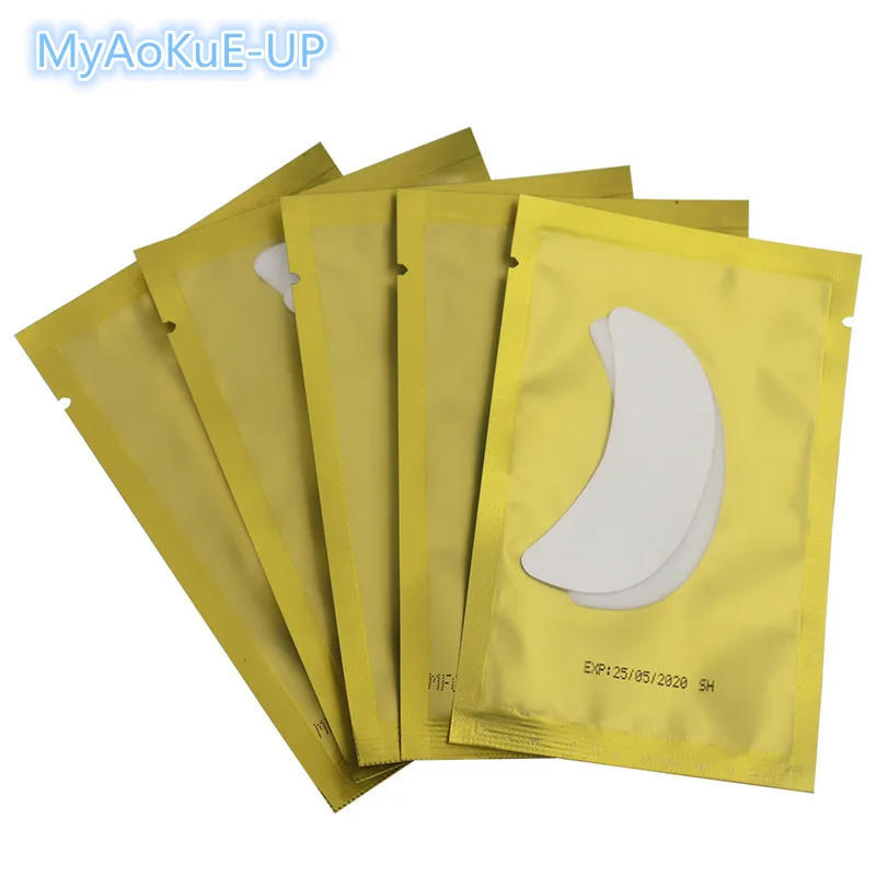 Description Picture 2 of item50 pairs/pack Under Eye Pads New Paper Patches Eyelash Extension Eye Tips Sticker Wraps women Make Up Tools