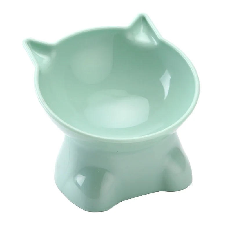 Description Picture 6 of itemPlastic Tilted Elevated Cat Bowl Non-Slip Cat Bowl Elevated Cat Food Bowl Small Dogs Drinking Eating Feeder Accessories