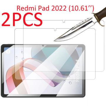 2PCS Glass film for Redmi Pad 10.61''2022 10.6'' for Xiaomi 10.6'' tablet Tempered glass screen protector protective film