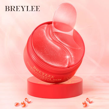 BREYLEE Red Pomegranate Collagen Eye Mask Treatment Removes Dark Circles Eye Moisturizing Anti-wrinkle Nourishing Eye Mask 60Pcs