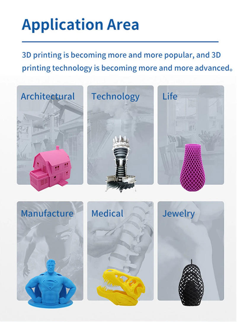 Description Picture 6 of itemTISHRIC 3D Printer X1 Mini Entry Level 3D Printing Kit One Key Quiet Pinting Full Metal Frame High Precision Children's DIY