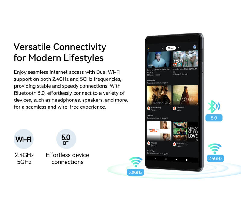 Description Picture 5 of itemAlldocube iPlay50 Mini Lite Tablet Android 13 8inch Widevine L1 Virtual Memory 4GB+4GB RAM+64GB ROM 4000Mah Battery 5G WiFi