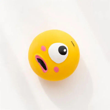 Pet Dog Ball Dog Sounds Chews Toy Cute Cartoon Big Eyeball Environmental Protection Portable Interactive Pet Toy Puppy Supplies