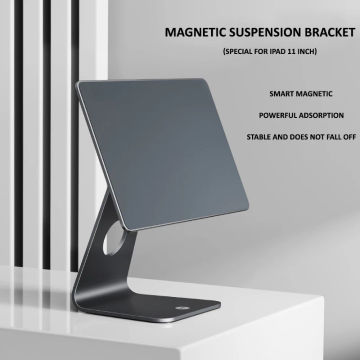 MoZhao Ipad Stand Suspension Magnetic Suction Support Desktop 360° Rotation 12.9inch 11inch Tablet Stand Ipad Pro Accessories