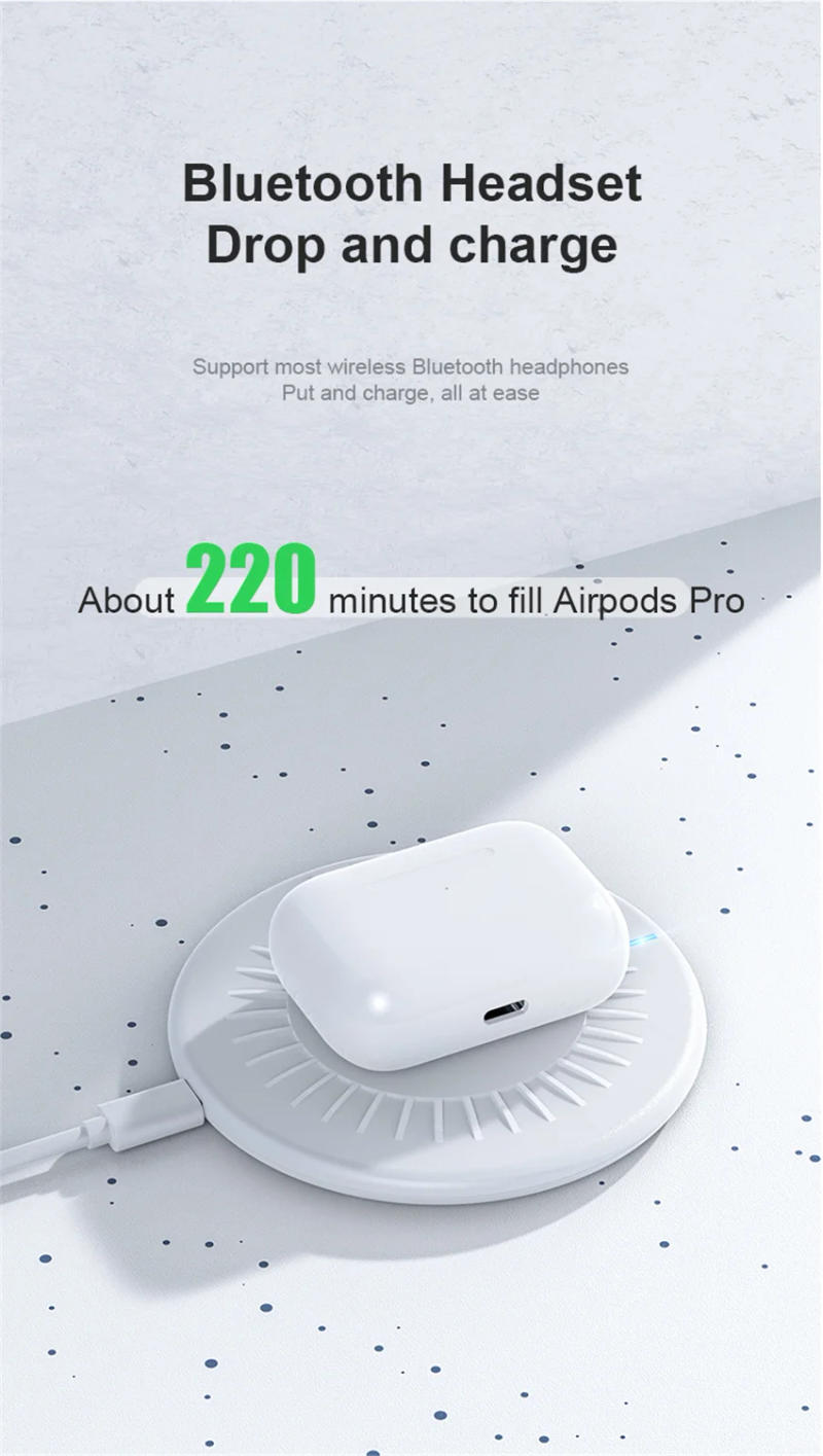 Description Picture 4 of itemWireless Charger Pad For Samsung Galaxy S20 S10 S9 S8 Note Fast Charging Dock Station For iPhone 14 13 12 11 Pro Xs Max X 8 Plus