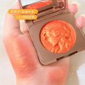 2 Colors makeup blush Palette peach Shining Face Red Shadow face makeup blush wholesale blush korean cosmetics  blusher