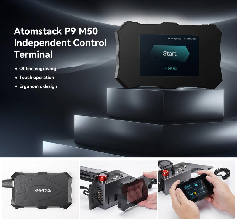 Description Picture 4 of itemATOMSTACK P9 M50 50W Effect Laser Engraver WiFi Connection 220*250mm Area Fixed-Focus Laser Machine Cut 20mm Wood 15mm Acrylic