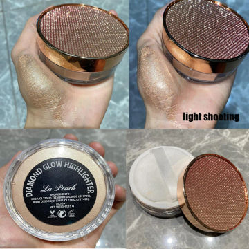 No Logo Highlighter Dust Powder sparkle Glitter Diamond Powder Shimmer Makeup for Face Body Highlight 15g Private label