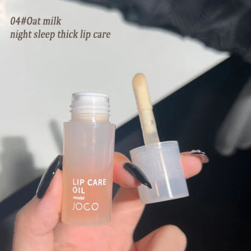 Lip Oil Transparent  Fragrance Non-sticky Moisturizes Lip Plumper Lip Care Serum Primer Big Brush Head Lip Gloss Clear Lip Gloss