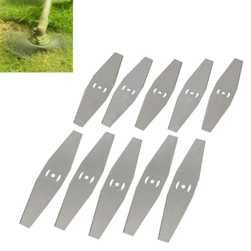 Description Picture 5 of item10pcs Metal Grass String Trimmer Head Blade 3 Hole Saw Blades 150mm Garden Lawn Mower Power Tool Fittings Accessories