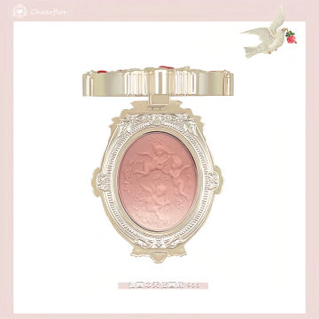 Cheerflor Angel Embossed Blush Cruelty-Free Powder Blusher Contour Face for a Matte Finish for Women