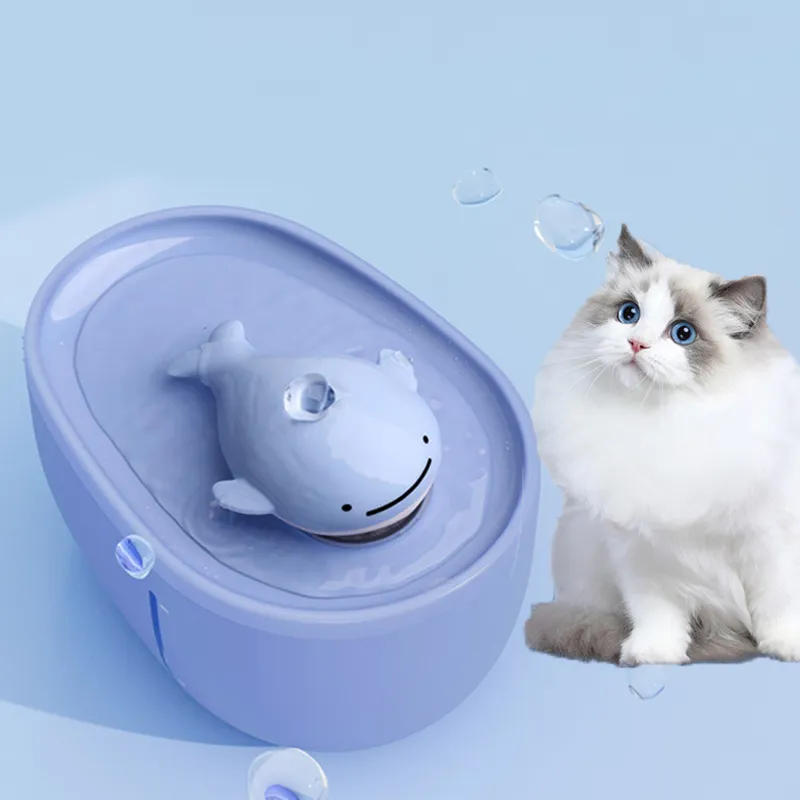 Description Picture 2 of itemCat Water Fountain with LED Light Automatic Cats Drinker USB Electirc Mute Recirculate Filtring Cute Cats Water Dispenser