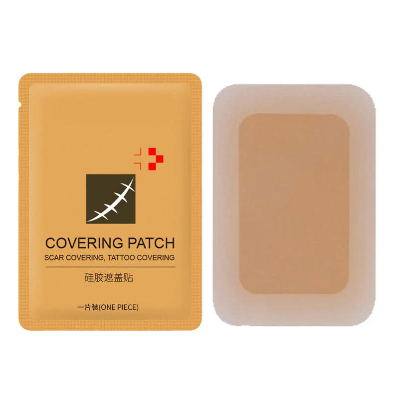 Description Picture 4 of item1PC Skin Invisible Concealer Sticker Tattoo Scar Cover Waterproof Silicone Flaw Tape Simulation Skin Birthmark Temporary Patch