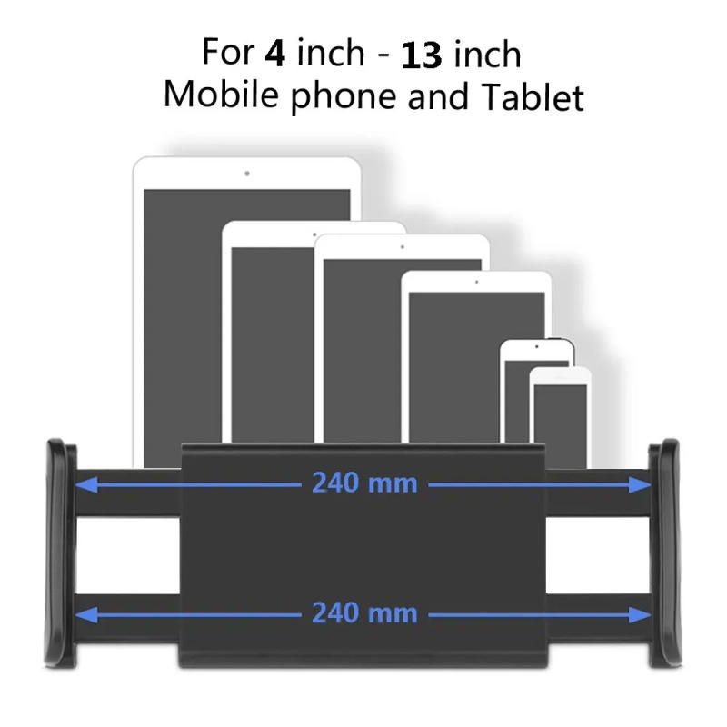 Description Picture 5 of itemUniversal Car Tablet Stand 360° Rotating Air Vent Mount Holder For Ipad Pro Mini Samsung Huawei Xiaomi 4-13 Inch Tablet Phone