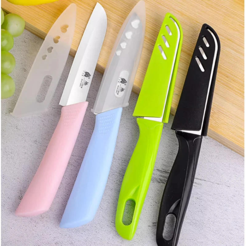Description Picture 4 of itemBAKULI Stainless steel fruit knife, household kitchen peeler, portable sharp fruit knife, with protective cover