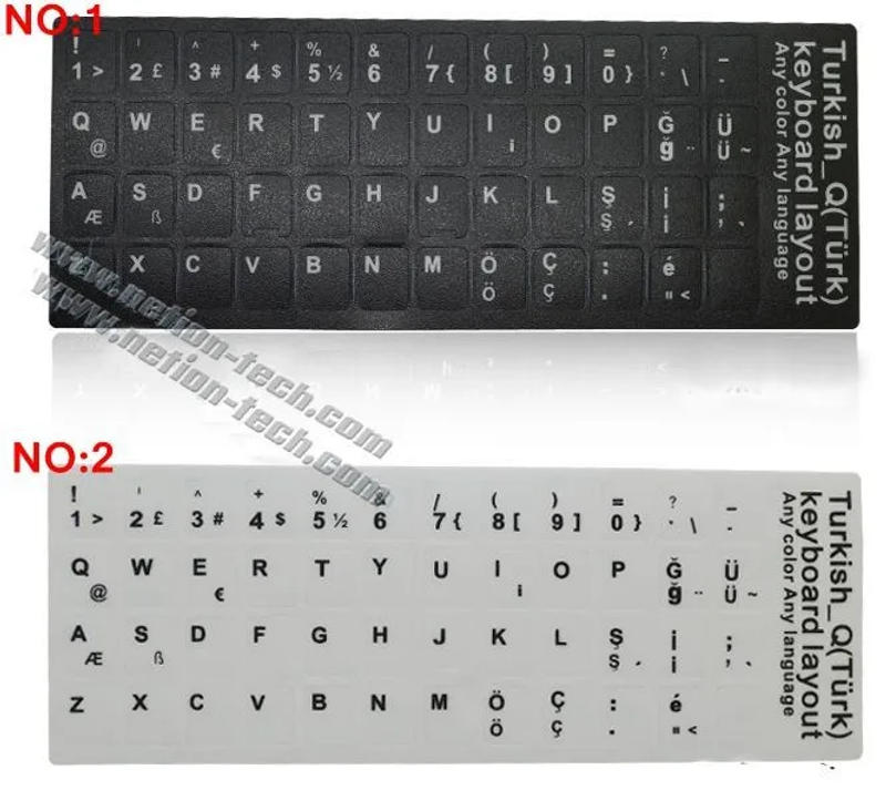 Description Picture 3 of itemHigh Quality! Turkish keypad label sticker, Eco-environment Plastic Turkish keyboard stickers for Laptop/computer