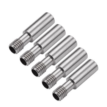 CREALITY Parts 5pcs Metal Heatbreak Throat MK8 Extruder Tube M6 Screw 27mm Length For CR-10/Ender Series 3D Printer Hotend