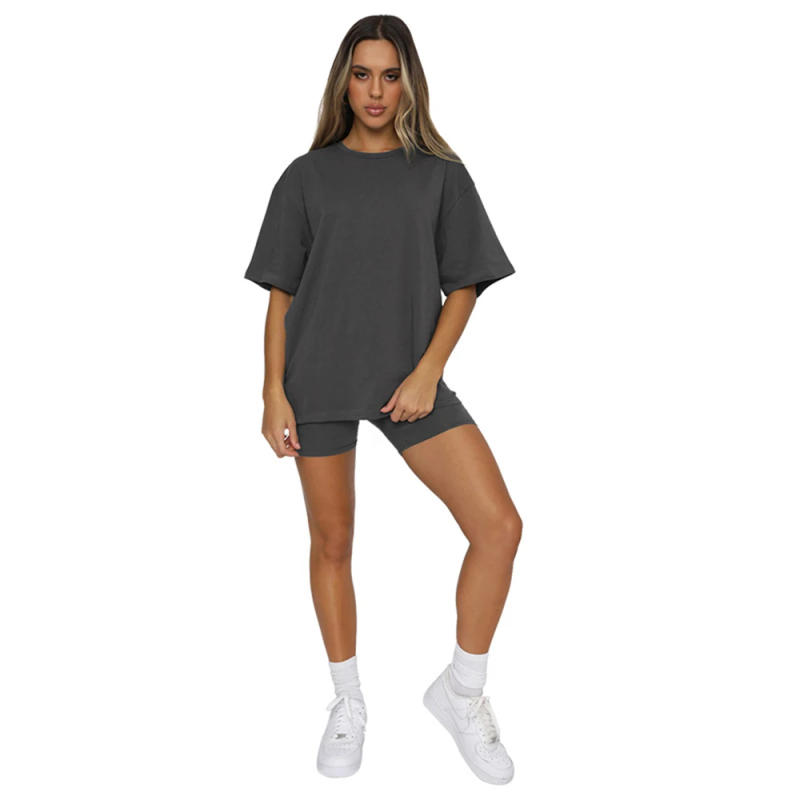 Description Picture 4 of itemSummer Women Two Piece Set Sportswear T-Shirts and Shorts Ladies O-Neck Pullover Short Sleeve Casual Tracksuit Female Outfits