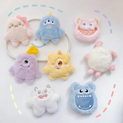 Catmint Toys Furry Monster Series Small Cat Toys Cat Bite Toys With Mint Fillings (A3497)