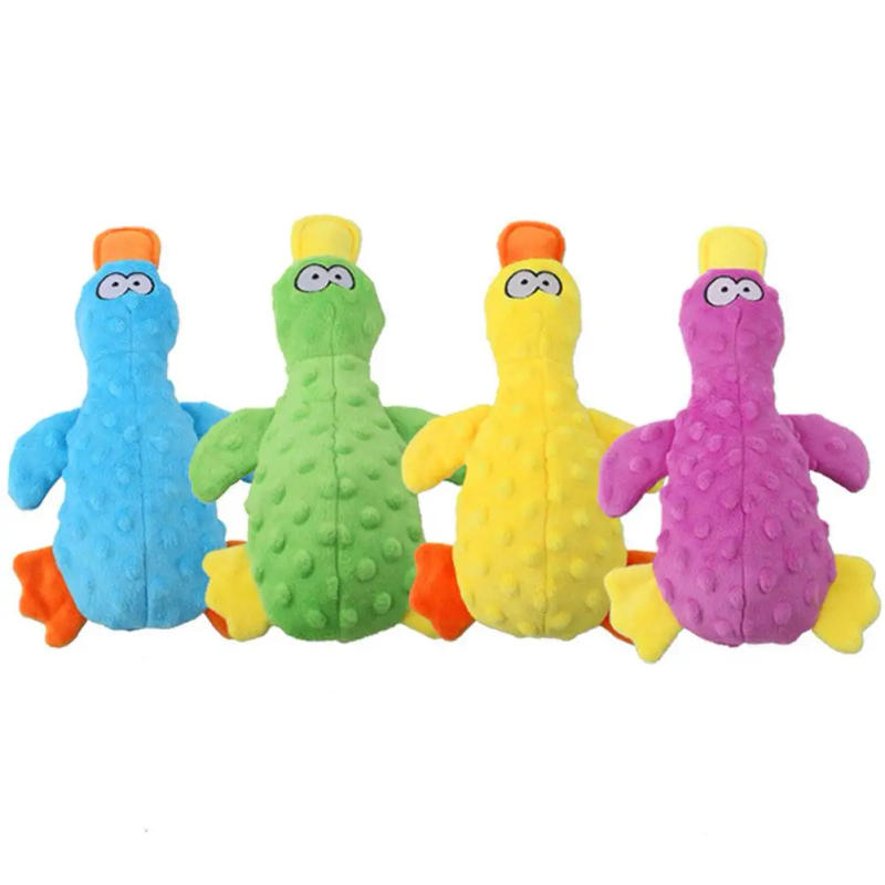 Description Picture 4 of itemPet Plush Duck Bite-resistant Interactive Stuffed Squeaking Toys Molar Chew Toys Cat Dog Supplies