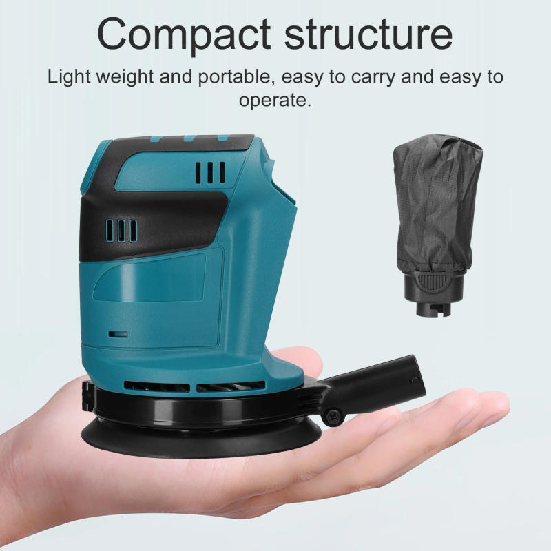 Description Picture 5 of item125mm Brushless Cordless Orbital Sander 6 Speed Adjustable Electric Car Polisher Waxing Polishing Grinding Sanding Machine