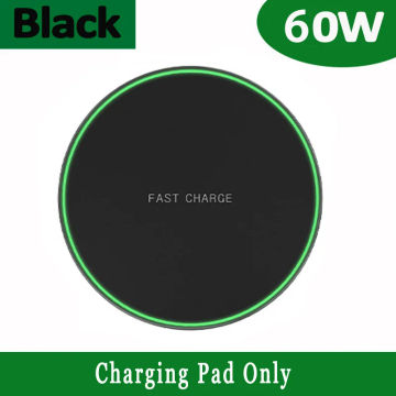 60W Wireless Charger Pad for iPhone 14 13 12 11 Pro Max X XR Samsung Xiaomi Phone Chargers Induction Fast Charging Dock Station