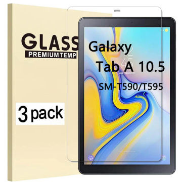 (3 Pack) Tempered Glass For Samsung Galaxy Tab A 10.5 2018 SM-T590 SM-T595 T590 T595 Anti-Scratch Tablet Screen Protector Film