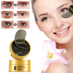 60pcs Black Pearl Natural Moisturizing Hydrating Eye Patch Whitening Anti Aging Anti Wrinkle Dark Circles Removal Skin Care Tool
